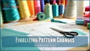 finalizing pattern changes