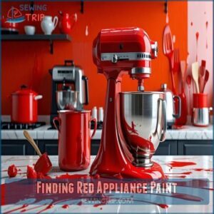 finding red appliance paint finding red appliance paint