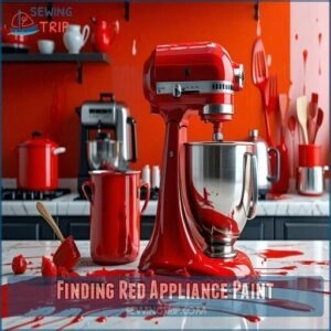 finding red appliance paint