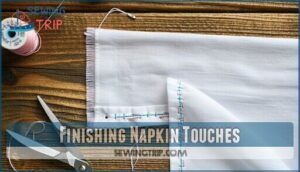 finishing napkin touches