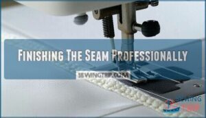 finishing the seam professionally