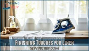 finishing touches for linen