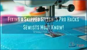 fixing a skipped stitch sewing