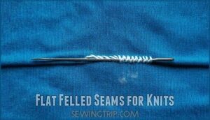 flat felled seams for knits