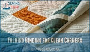 folding binding for clean corners folding binding for clean corners