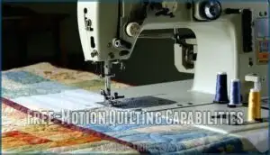 free-motion quilting capabilities