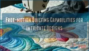 free-motion quilting capabilities for intricate designs