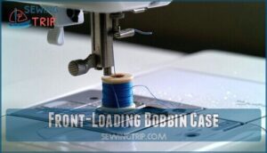 front-loading bobbin case