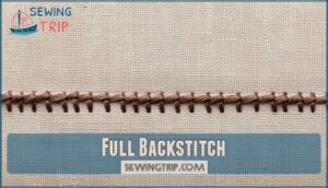 full backstitch full backstitch
