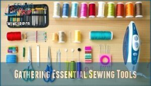 gathering essential sewing tools