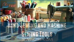 hand sewing and machine sewing tools