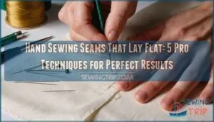 hand sewing seams that lay flat