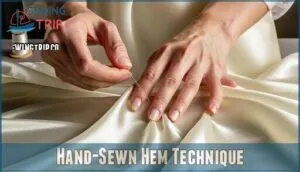 hand-sewn hem technique