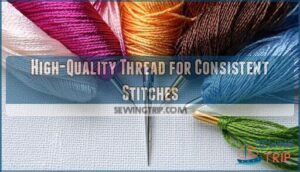 high-quality thread for consistent stitches