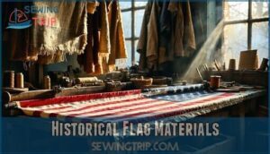 historical flag materials