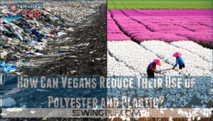 how can vegans reduce their use of polyester and plastic