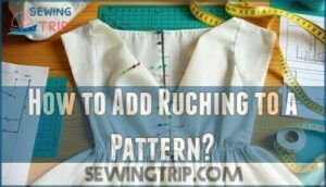 how to add ruching to a pattern