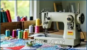 how to begin sewing