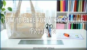 how to care for vinyl sewing projects
