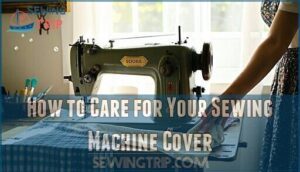 how to care for your sewing machine cover