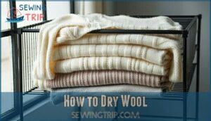 how to dry wool