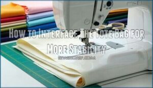 how to interface the tote bag for more stability