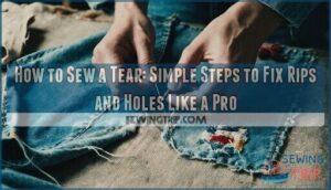 how to sew a tear