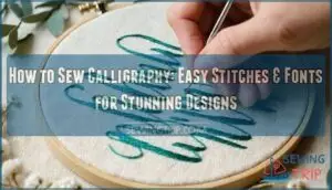 how to sew calligraphy