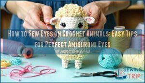 how to sew eyes on crochet animals