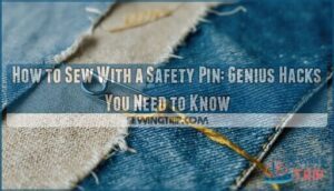how to sew with a safety pin how to sew with a safety pin