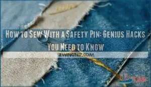 how to sew with a safety pin