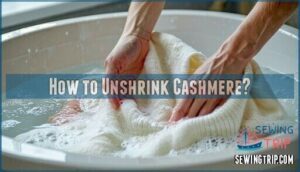 how to unshrink cashmere