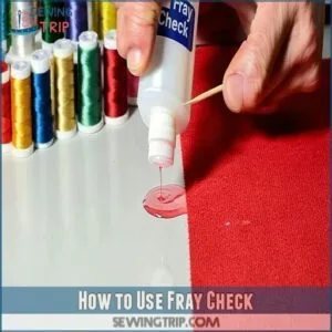 how to use fray check