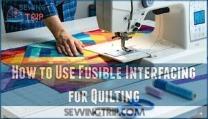 how to use fusible interfacing for quilting