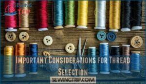 important considerations for thread selection