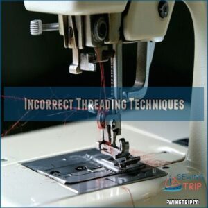 incorrect threading techniques