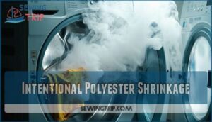 intentional polyester shrinkage