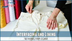 interfacing and lining