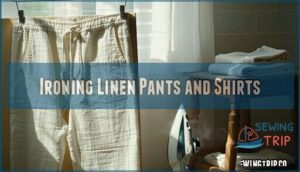ironing linen pants and shirts