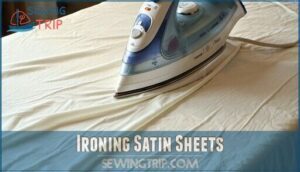 ironing satin sheets