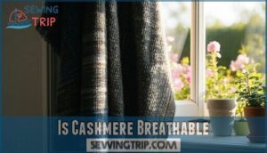 is cashmere breathable
