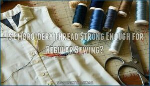 is embroidery thread strong enough for regular sewing