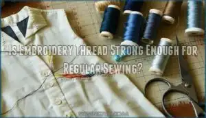 is embroidery thread strong enough for regular sewing