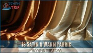 is satin a warm fabric