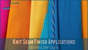 knit seam finish applications