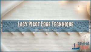 lacy picot edge technique
