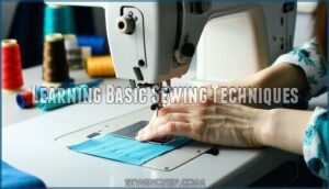 learning basic sewing techniques