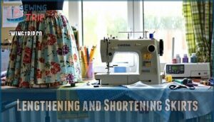 lengthening and shortening skirts