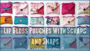 lip gloss pouches with scraps and snaps lip gloss pouches with scraps and snaps