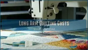 long arm quilting costs